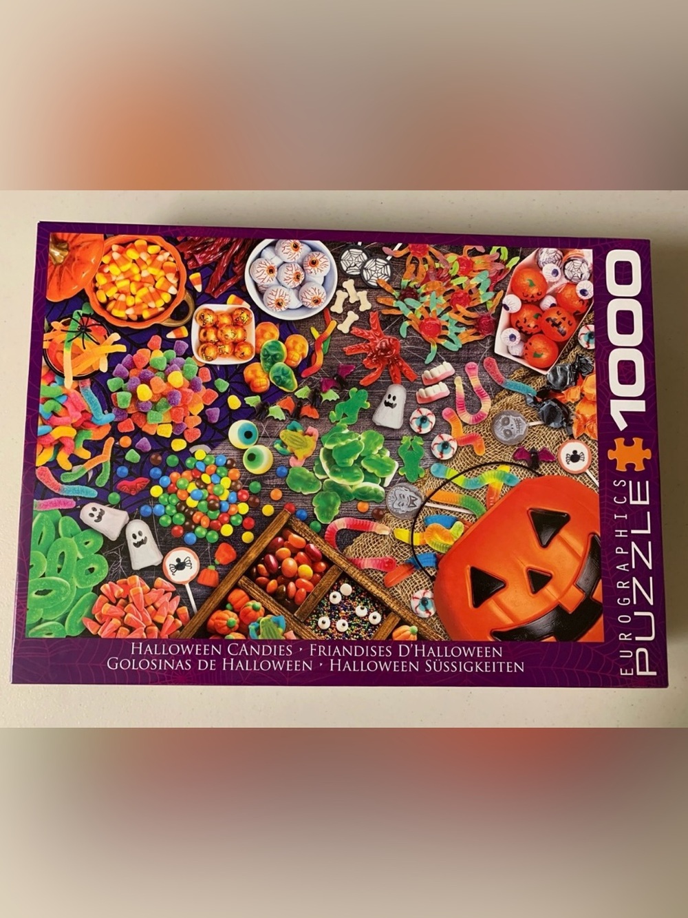 Eurographics 1000 Piece Halloween Candies Jigsaw Puzzle-Complete
